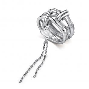 Серебряное кольцо АЛЬКОР 01-5544/0000-00 фото