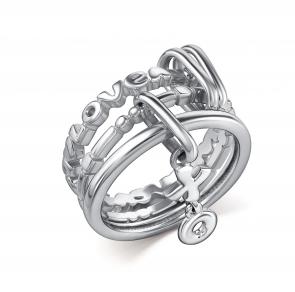 Серебряное кольцо АЛЬКОР 01-5548/0000-00 фото