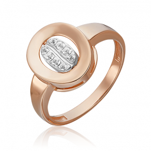 Кольцо-трансформер из комбинированного золота Platina с топазом 01-5560-00-201-1111 фото