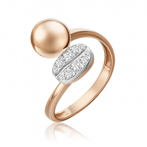 Кольцо из комбинированного золота Platina с топазом 01-5563-00-201-1111 фото