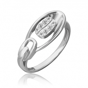 Кольцо из белого золота Platina с топазом 01-5566-00-201-1120 фото