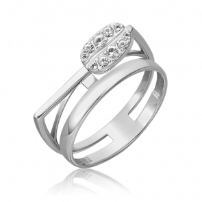 Кольцо из белого золота Platina с топазом 01-5567-00-201-1120 фото