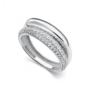 Серебряное кольцо АЛЬКОР с фианитом 01-5567/00КЦ-00 фото
