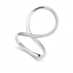 Серебряное кольцо АЛЬКОР с фианитом 01-5570/00КЦ-00 фото