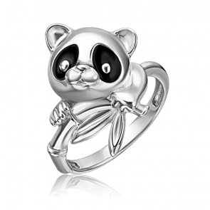 Серебряное кольцо Platina с эмалью 01-5593-00-000-0200 фото