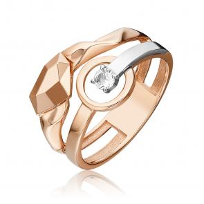 Кольцо из комбинированного золота Platina с топазом 01-5613-00-201-1111 фото