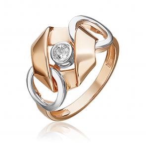 Кольцо из комбинированного золота Platina с топазом 01-5616-00-201-1111 фото