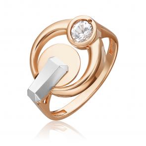 Кольцо из комбинированного золота Platina с топазом 01-5620-00-201-1111 фото