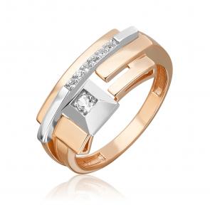 Кольцо из комбинированного золота Platina с топазом 01-5621-00-201-1111 фото