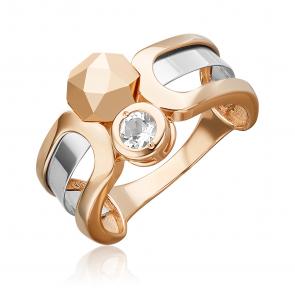 Кольцо из комбинированного золота Platina с топазом 01-5627-00-201-1111 фото