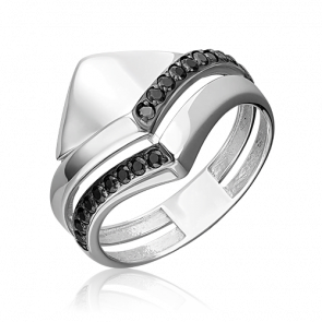 Серебряное кольцо Platina с фианитом 01-5632-00-402-0200 фото