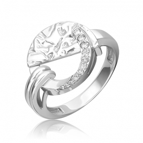 Серебряное кольцо Platina с фианитом 01-5635-00-401-0200 фото