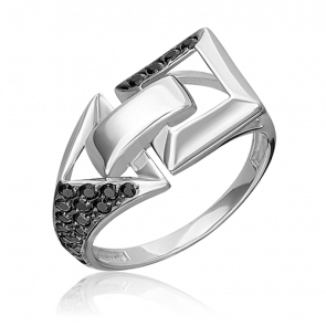 Серебряное кольцо Platina с фианитом 01-5637-00-402-0200 фото