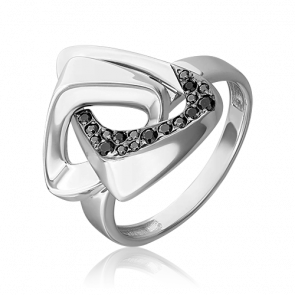 Серебряное кольцо Platina с фианитом 01-5639-00-402-0200 фото