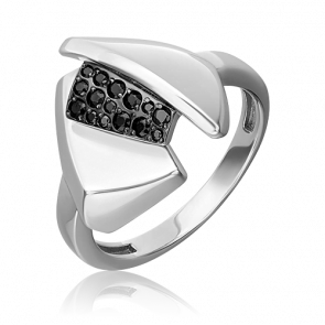 Серебряное кольцо Platina с фианитом 01-5641-00-402-0200 фото