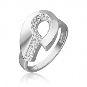 Серебряное кольцо Platina с фианитом 01-5643-00-401-0200 фото