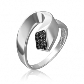 Серебряное кольцо Platina с фианитом 01-5645-00-402-0200 фото