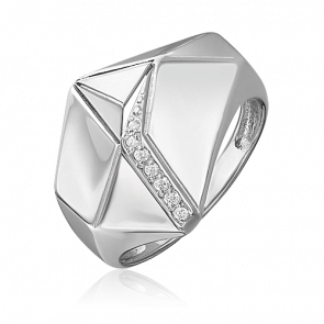 Серебряное кольцо Platina с фианитом 01-5648-00-401-0200 фото