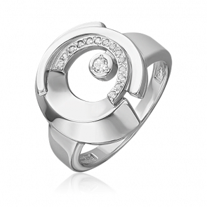 Серебряное кольцо Platina с фианитом 01-5649-00-401-0200 фото