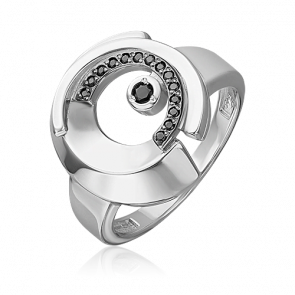 Серебряное кольцо Platina с фианитом 01-5649-00-402-0200 фото