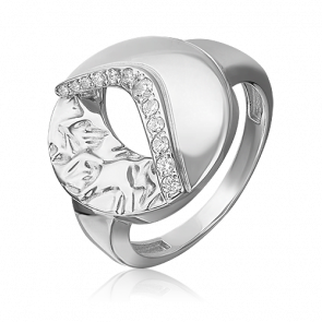 Серебряное кольцо Platina с фианитом 01-5650-00-401-0200 фото