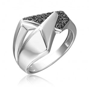 Серебряное кольцо Platina с фианитом 01-5653-00-402-0200 фото