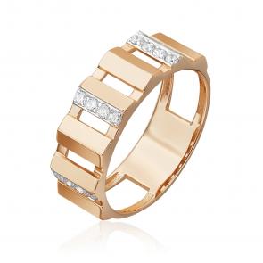Золотое кольцо Platina с фианитом 01-5665-00-401-1110 фото
