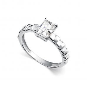 Серебряное кольцо АЛЬКОР с горным хрусталём 01-5695/00ГХ-00 фото
