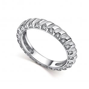 Серебряное кольцо АЛЬКОР с фианитом 01-5752/00КЦ-00 фото