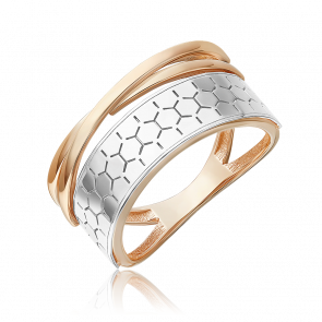 Кольцо из комбинированного золота Platina 01-5765-01-000-1111 фото