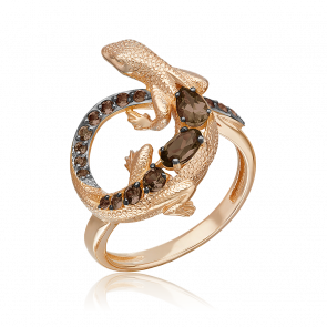 Золотое кольцо Platina с кварцем 01-5780-00-202-1110 фото