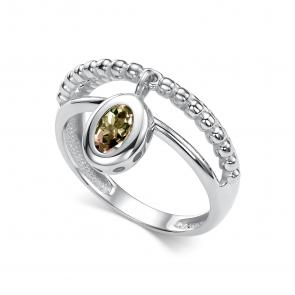 Серебряное кольцо АЛЬКОР с султанитом 01-5787/00СТ-00 фото