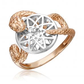 Кольцо Символ года Змея из комбинированного золота Platina 01-5791-00-000-1111 фото