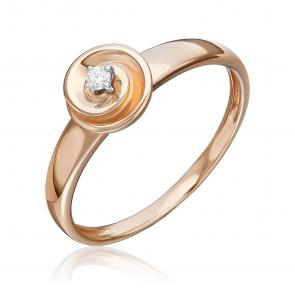 Кольцо из комбинированного золота Platina с бриллиантом 01-5804-00-101-1111 фото