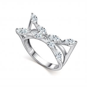 Серебряное кольцо АЛЬКОР с фианитом 01-5825/00КЦ-00 фото