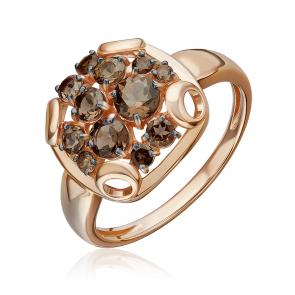 Золотое кольцо Platina с кварцем 01-5829-00-202-1110 фото