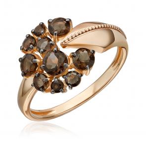 Золотое кольцо Platina с кварцем 01-5831-00-202-1110 фото