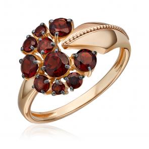 Золотое кольцо Platina с гранатом 01-5831-00-204-1110 фото
