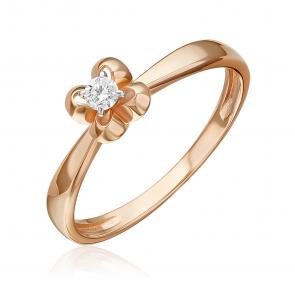 Золотое кольцо Platina с бриллиантом 01-5838-00-101-1110 фото