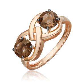 Золотое кольцо Platina с кварцем 01-5840-00-202-1110 фото