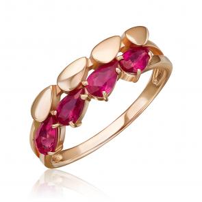 Золотое кольцо Platina с рубином 01-5842-00-104-1110 фото