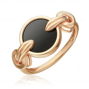 Золотое кольцо Platina с ониксом 01-5856-00-281-1110 фото