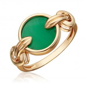 Золотое кольцо Platina с агатом 01-5856-00-749-1110 фото