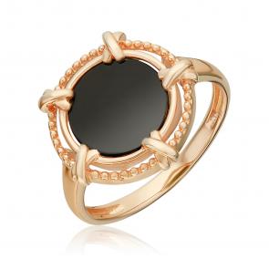 Золотое кольцо Platina с ониксом 01-5857-00-281-1110 фото