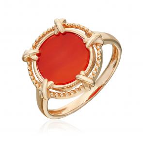 Золотое кольцо Platina с сердоликом 01-5857-00-748-1110 фото
