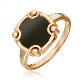 Золотое кольцо Platina с ониксом 01-5858-00-281-1110 фото