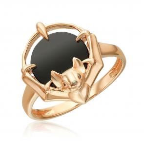 Золотое кольцо Platina с ониксом 01-5861-00-281-1110 фото