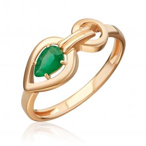 Золотое кольцо Platina с изумрудом 01-5862-00-103-1110 фото