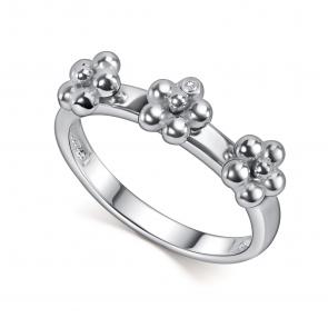 Серебряное кольцо АЛЬКОР с бриллиантом 01-5867/000Б-00 фото