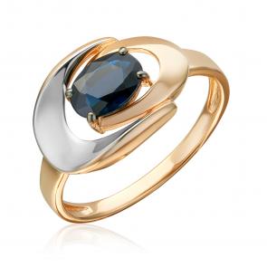 Золотое кольцо Platina с сапфиром 01-5869-00-102-1110 фото